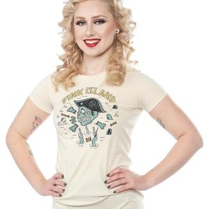 Sourpuss Fink Island Fitted Retro Tee